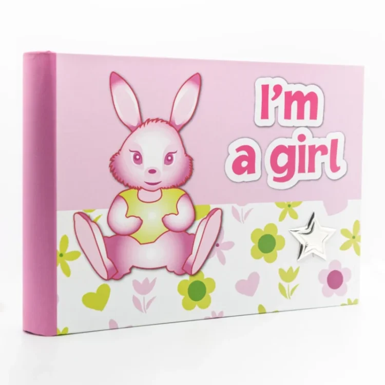 Παιδικό άλμπουμ ροζ κουνελάκι 16x21cm.