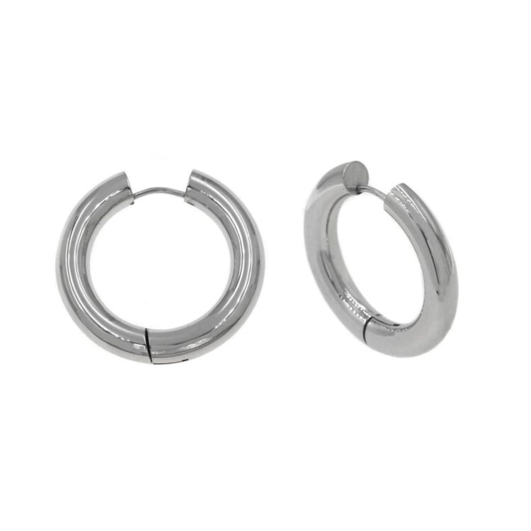 Γυναικεία σκουλαρίκια κρίκοι ατσάλι 2.6cm.