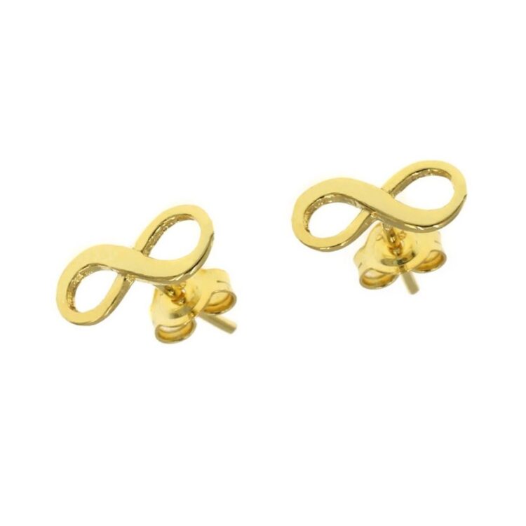 Ασημένια σκουλαρίκια άπειρο.