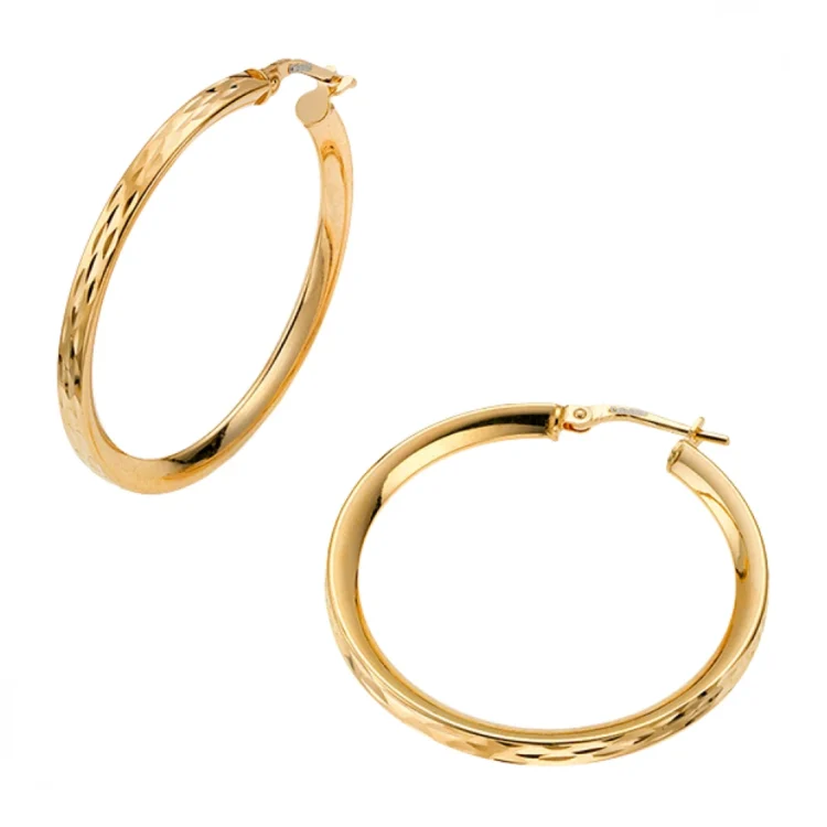 Σκουλαρίκια κρικοί επίχρυσο ασήμι 213004.1.